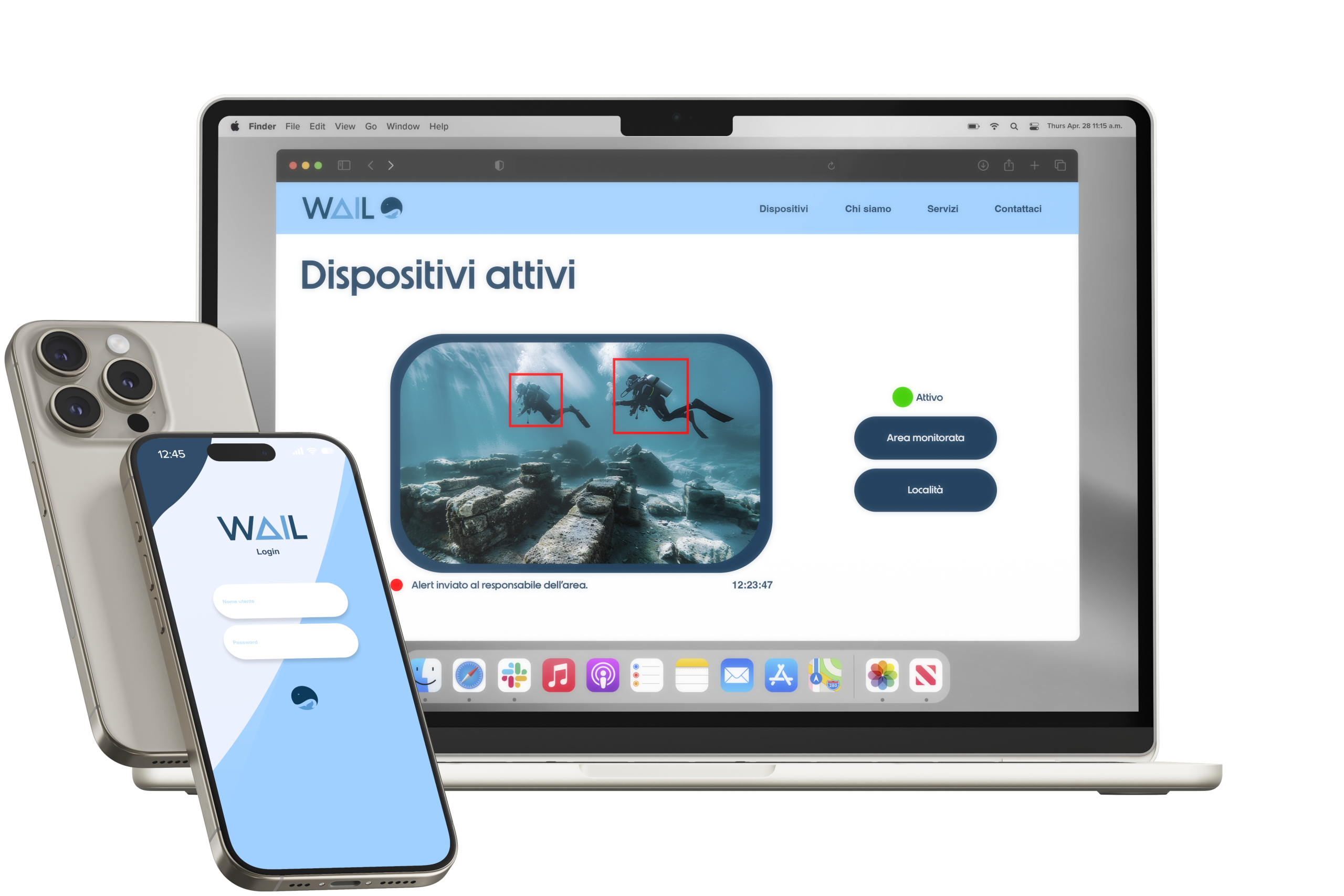 piattaforma monitoraggio subacqueo