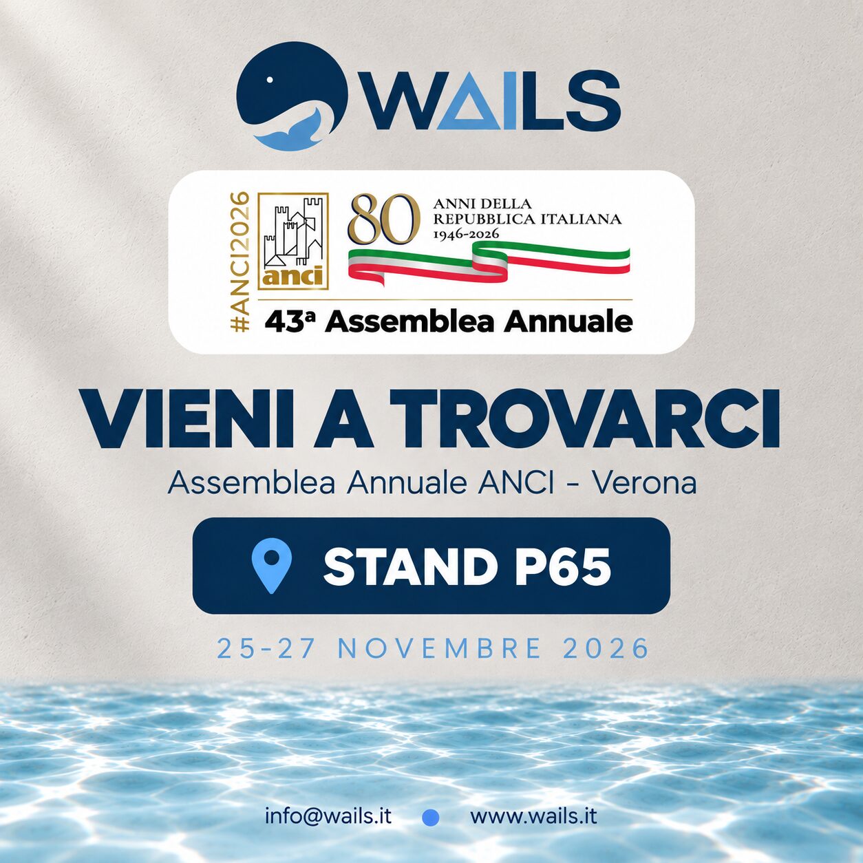 WAILS alla Fiera ANCI di Verona WAILS alla Fiera ANCI di Verona